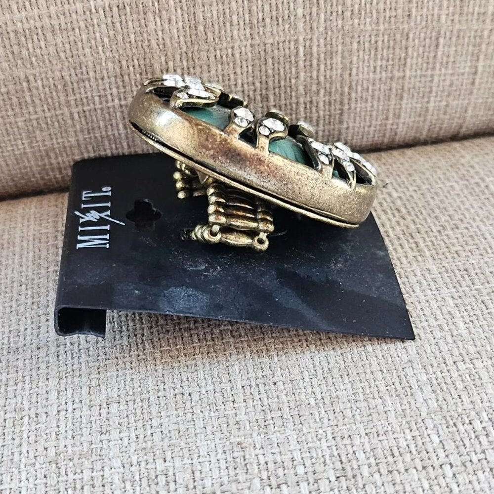 Mixit Women Ring Greex Faux Stone Statement Jewelry Ring Size Adjustable - Picture 3 of 10